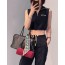 Navy sleeveless zip-up