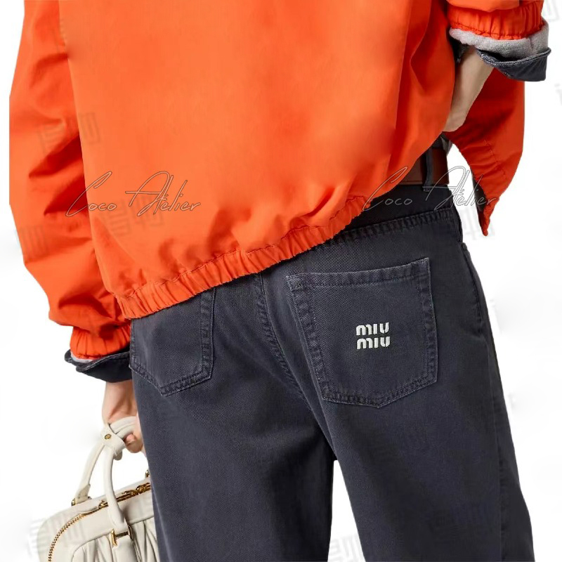 Navy cotton pants