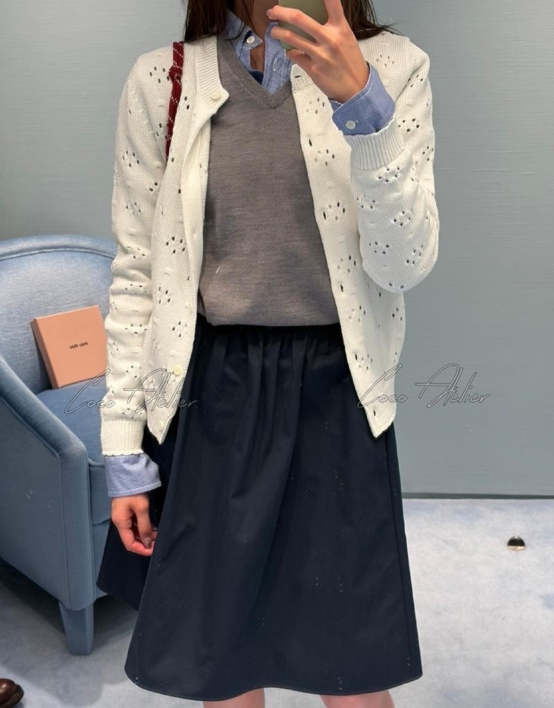 punching cardigan