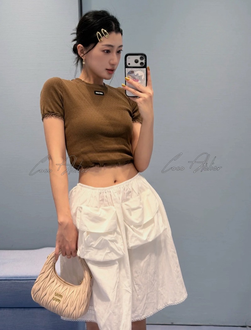pocket lace skirt