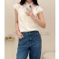 lace embroidered blouse