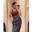 triangular sleeveless shirt