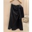 wrap shirring skirt