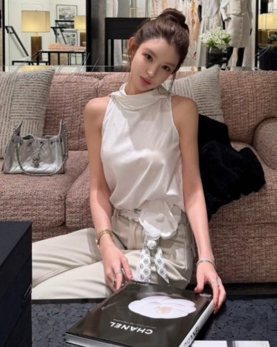 Camellia Tie Blouse