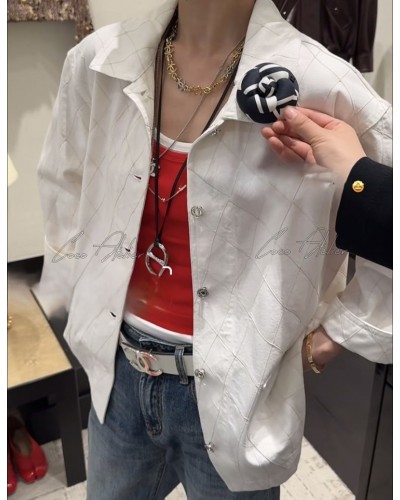 White Cotton Denim Jacket